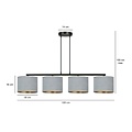 Emibig Emibig HILDE 4 BL GRAY - Minimalistische Pendelleuchte für jeden Raum