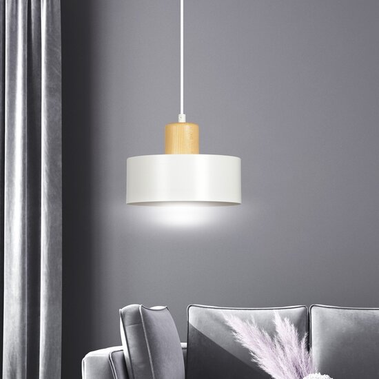 Emibig Emibig TORIN 1 WHITE - Scandinavische hanglamp voor een moderne uitstraling