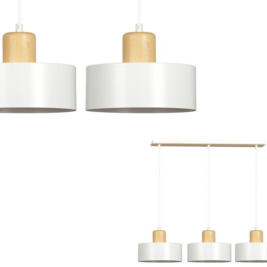 Emibig Emibig TORIN 3 WHITE - Scandinavian pendant lamp for any space