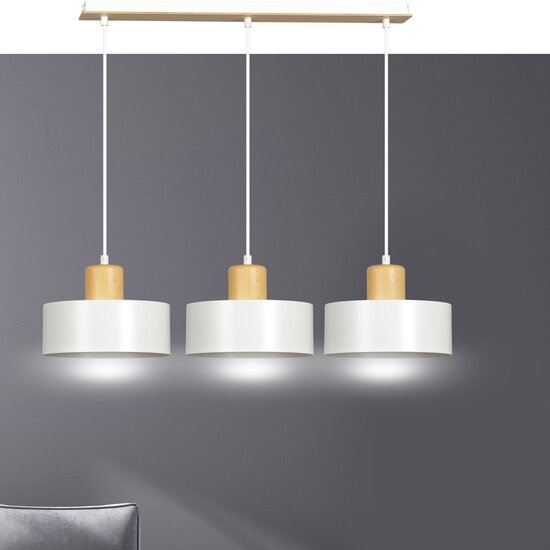 Emibig Emibig TORIN 3 WHITE - Scandinavian pendant lamp for any space