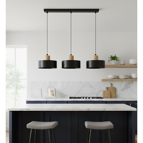 Emibig Emibig TORIN 3 BLACK - Stylish Scandinavian pendant lamp for any space
