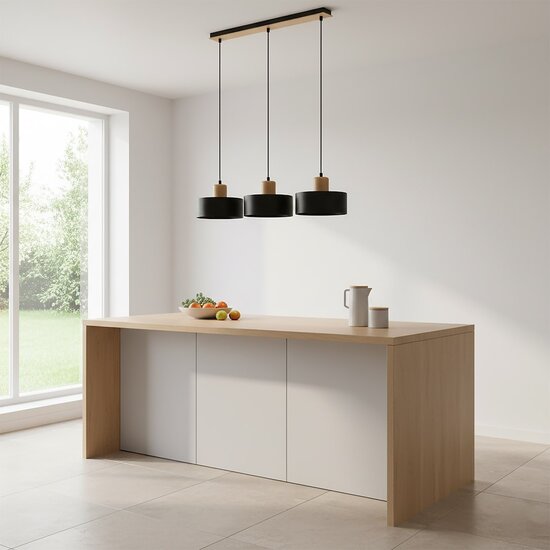 Emibig Emibig TORIN 3 BLACK - Stylish Scandinavian pendant lamp for any space