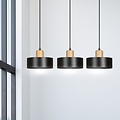 Emibig Emibig TORIN 3 BLACK - Lampe suspendue scandinave élégante pour tous les espaces