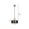 Emibig Emibig TORIN 1 BLACK - Scandinavian pendant lamp for any space