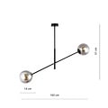 Emibig Emibig LINEAR 2 BLACK/GRAFIT - Lámpara colgante moderna para una iluminación elegante