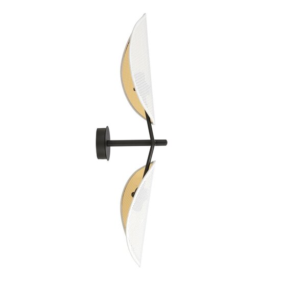 Emibig Emibig VENE K2 WHITE/GOLD - Lámpara de pared moderna para una iluminación elegante