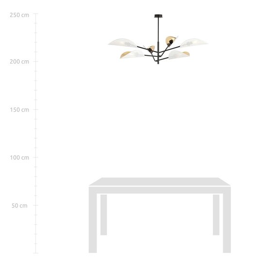 Emibig Emibig VENE 6 WHITE/GOLD - Modern ceiling lamp for stylish lighting