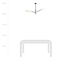 Emibig VENE 2 WHITE/GOLD - Modern ceiling lamp for a stylish atmosphere