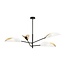 Emibig Emibig VENE 4 WHITE/GOLD - Moderne plafondlamp voor sfeervolle verlichting