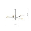 Emibig Emibig VENE 4 WHITE/GOLD - Lámpara de techo moderna para una iluminación elegante