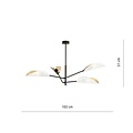 Emibig Emibig VENE 4 WHITE/GOLD - Modern ceiling lamp for stylish illumination