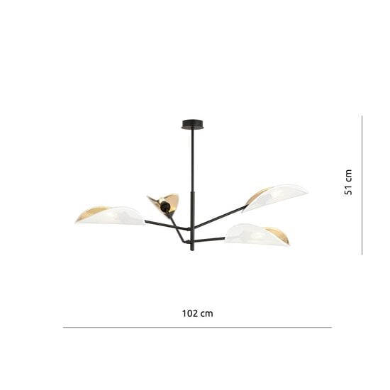 Emibig Emibig VENE 4 WHITE/GOLD - Lámpara de techo moderna para una iluminación elegante