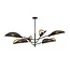 Emibig Emibig VENE 6 BLACK/GOLD - Moderne plafondlamp voor elke ruimte