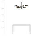 Emibig Emibig VENE 6 BLACK/GOLD - Lampe de plafond moderne pour tous les espaces