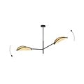 Emibig Emibig VENE 2 BLACK/RATTAN - Stylish ceiling lamp for any space