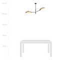 Emibig Emibig VENE 2 BLACK/RATTAN - Stilvolle Deckenlampe für jeden Raum