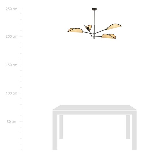 Emibig Emibig VENE 4 BLACK/RATTAN - Créez une ambiance chaleureuse chez vous