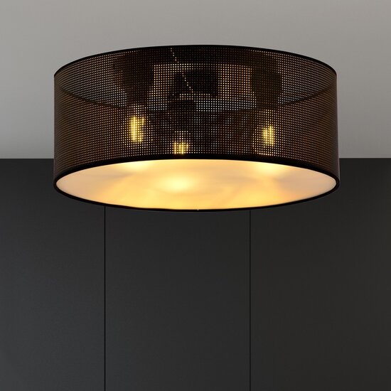 Emibig Emibig ASTON 3 BLACK/GOLD - Stijlvolle plafondlamp voor elke ruimte