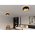 Emibig Emibig ASTON 3 BLACK/GOLD - Stijlvolle plafondlamp voor elke ruimte