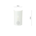 Emibig Emibig ASTON K1 WHITE/GOLD - Stylish wall lamp for any space
