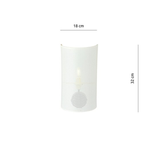 Emibig Emibig ASTON K1 WHITE/GOLD - Stylish wall lamp for any space