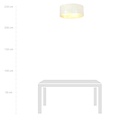 Emibig Emibig ASTON 3 WHITE/GOLD - Stijlvolle plafondlamp voor elke ruimte