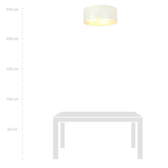 Emibig Emibig ASTON 3 WHITE/GOLD - Stilvolle Deckenlampe für jeden Raum