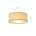 Emibig Emibig ASTON 3 RATTAN - Lámpara de techo elegante para cualquier espacio
