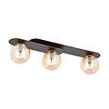 Emibig Emibig PLAZA 3 BLACK/MIODOWY - Modern ceiling lamp for stylish lighting