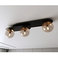 Emibig Emibig PLAZA 3 BLACK/MIODOWY - Modern ceiling lamp for stylish lighting