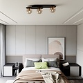Emibig Emibig PLAZA 3 BLACK/MIODOWY - Modern ceiling lamp for stylish lighting