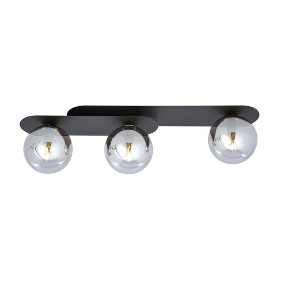 Emibig Emibig PLAZA 3 BLACK/GRAFIT - Moderne Deckenlampe für stilvolle Innenräume