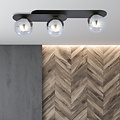 Emibig Emibig PLAZA 3 BLACK/GRAFIT - Moderne plafondlamp voor stijlvol interieur
