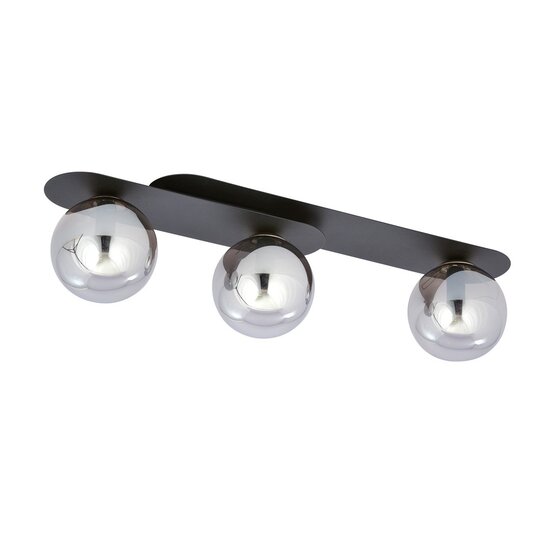 Emibig Emibig PLAZA 3 BLACK/GRAFIT - Lámpara de techo moderna para interiores elegantes