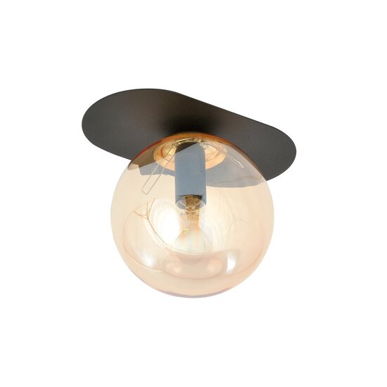 Emibig Emibig PLAZA 1 BLACK/MIODOWY - Modern ceiling lamp for stylish lighting