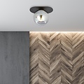 Emibig Emibig PLAZA 1 BLACK/GRAFIT - Lampe de plafond moderne pour un éclairage stylé