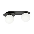 Emibig Emibig PLAZA 2 BLACK/OPAL - Lámpara de techo moderna para una iluminación elegante