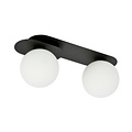 Emibig Emibig PLAZA 2 BLACK/OPAL - Modern ceiling lamp for stylish lighting