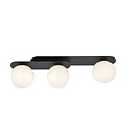 Emibig Emibig PLAZA 3 BLACK/OPAL - Lámpara de techo moderna para una iluminación elegante