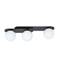 Emibig Emibig PLAZA 3 BLACK/OPAL - Lámpara de techo moderna para una iluminación elegante
