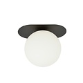 Emibig Emibig PLAZA 1 BLACK/OPAL - Moderne Deckenlampe für stilvolle Beleuchtung