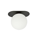 Emibig Emibig PLAZA 1 BLACK/OPAL - Lámpara de techo moderna para una iluminación elegante