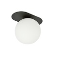 Emibig Emibig PLAZA 1 BLACK/OPAL - Moderne Deckenlampe für stilvolle Beleuchtung