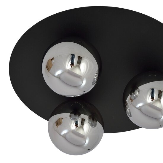 Emibig Emibig SOLAR 3 BLACK/GRAFIT - Lámpara de techo minimalista para cualquier espacio