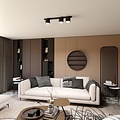 Emibig Emibig NANO 3 BLACK - Minimalistische Deckenlampe für moderne Innenräume