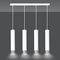 Emibig Emibig KIBO 4 WH/CHROME - Modern pendant lamp for any space