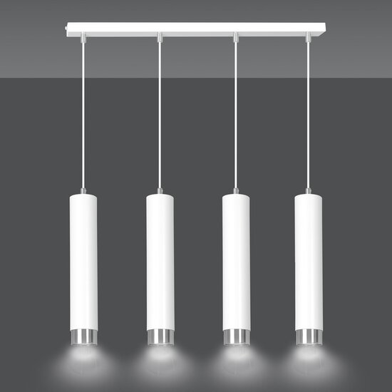 Emibig Emibig KIBO 4 WH/CHROME - Modern pendant lamp for any space