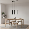 Emibig Emibig KIBO 3 BL/CHROME - Moderne hanglamp voor sfeervolle verlichting