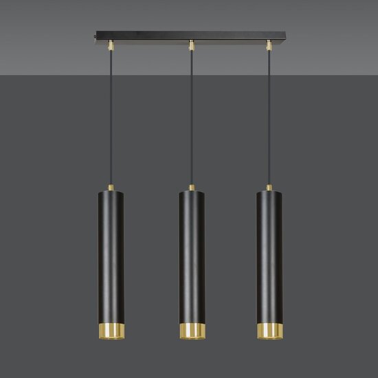 Emibig Emibig KIBO 3 BL/GOLD - Lámpara colgante moderna para interiores elegantes