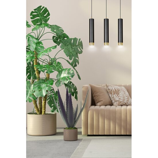 Emibig Emibig KIBO 3 BL/GOLD - Moderne Pendelleuchte für stilvolle Innenräume